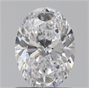 0.90 Carats, Oval D Color, SI1 Clarity and Certified by GIA