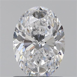 Picture of 0.90 Carats, Oval D Color, SI1 Clarity and Certified by GIA