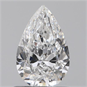 0.70 Carats, Pear D Color, VVS1 Clarity and Certified by GIA