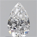 0.50 Carats, Pear D Color, VS1 Clarity and Certified by GIA