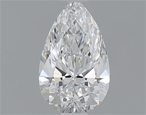 Picture of 0.56 Carats, Pear E Color, VVS2 Clarity and Certified by GIA