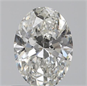 0.60 Carats, Oval H Color, VS1 Clarity and Certified by GIA