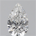 0.50 Carats, Pear E Color, VS2 Clarity and Certified by GIA