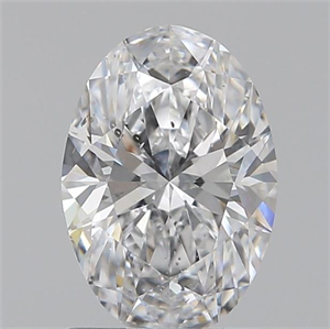 Picture of 1.00 Carats, Oval D Color, SI2 Clarity and Certified by GIA