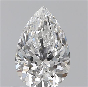 Picture of 0.61 Carats, Pear F Color, SI1 Clarity and Certified by GIA