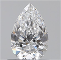 0.52 Carats, Pear D Color, VVS1 Clarity and Certified by GIA