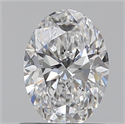 0.70 Carats, Oval D Color, VVS2 Clarity and Certified by GIA