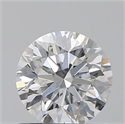 0.70 Carats, Round with Excellent Cut, D Color, SI2 Clarity and Certified by GIA