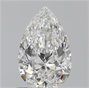 0.60 quilates, De pera , Color F, claridad VS2 y certificado por GIA