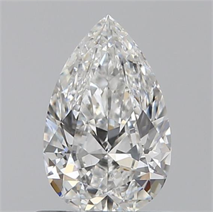 Picture of 0.60 Carats, Pear F Color, VS2 Clarity and Certified by GIA