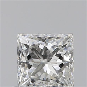 Picture of 0.53 Carats, Princess H Color, VVS2 Clarity and Certified by GIA