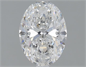 1.50 Carats, Oval F Color, SI2 Clarity and Certified by GIA