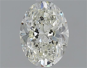 Picture of 1.00 Carats, Oval J Color, SI2 Clarity and Certified by IGI