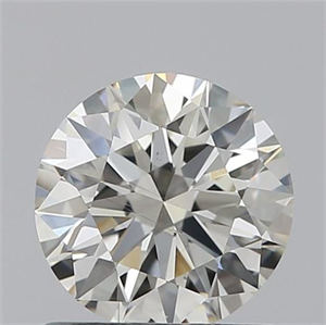 Foto 0.80 quilates, Redondo Ideal, Color J, claridad VS2 y certificado por GIA de