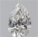 0.50 Carats, Pear G Color, VVS2 Clarity and Certified by GIA