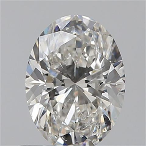 Foto 0.61 quilates, Ovalado , Color H, claridad SI2 y certificado por GIA de