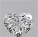 0.50 Carats, Heart D Color, VS2 Clarity and Certified by GIA