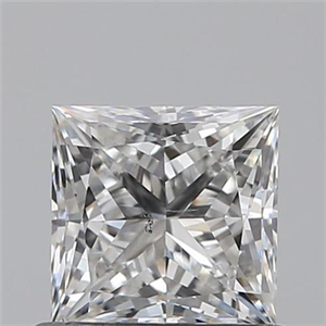 Picture of 0.71 Carats, Princess F Color, SI1 Clarity and Certified by GIA