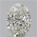 0.90 Carats, Oval K Color, SI2 Clarity and Certified by GIA