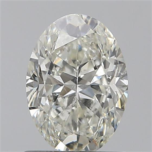 Picture of 0.90 Carats, Oval K Color, SI2 Clarity and Certified by GIA