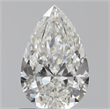 0.80 Carats, Pear H Color, SI1 Clarity and Certified by GIA