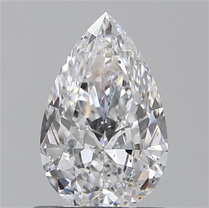Picture of 0.70 Carats, Pear D Color, SI2 Clarity and Certified by GIA