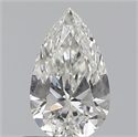 0.60 quilates, De pera , Color H, claridad SI1 y certificado por GIA