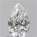 0.52 Carats, Pear H Color, VS2 Clarity and Certified by GIA