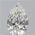 0.60 Carats, Pear H Color, SI2 Clarity and Certified by GIA