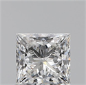 0.72 quilates, Princesa , Color F, claridad VVS1 y certificado por GIA