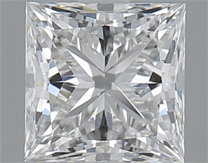 Picture of 1.00 Carats, Princess F Color, VVS2 Clarity and Certified by GIA