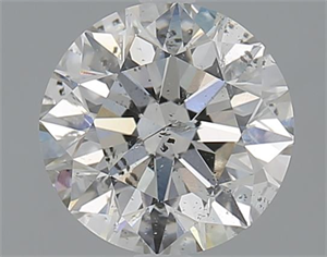 Picture of 1.70 Carats, Round with Excellent Cut, J Color, SI2 Clarity and Certified by GIA