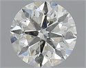 1.00 Carats, Round with Excellent Cut, J Color, SI2 Clarity and Certified by GIA