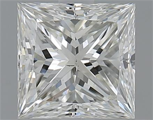Picture of 1.00 Carats, Princess H Color, SI1 Clarity and Certified by GIA