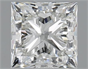 1.50 Carats, Princess H Color, VS2 Clarity and Certified by GIA