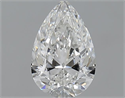 0.90 Carats, Pear G Color, SI1 Clarity and Certified by GIA