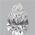 0.52 Carats, Pear E Color, IF Clarity and Certified by GIA
