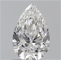 0.80 Carats, Pear E Color, VS2 Clarity and Certified by GIA