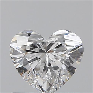 Picture of 0.52 Carats, Heart D Color, VVS2 Clarity and Certified by GIA