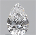 0.50 Carats, Pear D Color, VVS1 Clarity and Certified by GIA