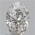 0.80 Carats, Oval H Color, VS2 Clarity and Certified by GIA