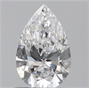 0.73 Carats, Pear D Color, IF Clarity and Certified by GIA