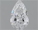0.50 Carats, Pear D Color, SI1 Clarity and Certified by GIA
