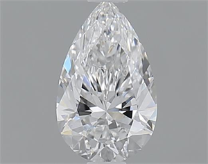 Picture of 0.50 Carats, Pear D Color, SI1 Clarity and Certified by GIA