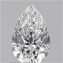 0.61 Carats, Pear D Color, VS2 Clarity and Certified by GIA
