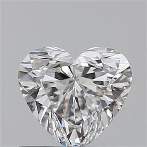 Picture of 0.50 Carats, Heart E Color, VVS2 Clarity and Certified by GIA