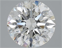 3.01 Carats, Round with Excellent Cut, I Color, SI1 Clarity and Certified by GIA