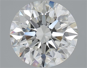 Picture of 3.01 Carats, Round with Excellent Cut, I Color, SI1 Clarity and Certified by GIA