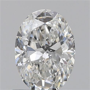 Picture of 0.60 Carats, Oval F Color, SI1 Clarity and Certified by IGI