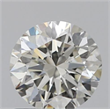 0.80 Carats, Round with Excellent Cut, I Color, VVS2 Clarity and Certified by GIA